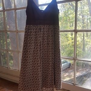 Max StudioBrown cotton patterned dress. M